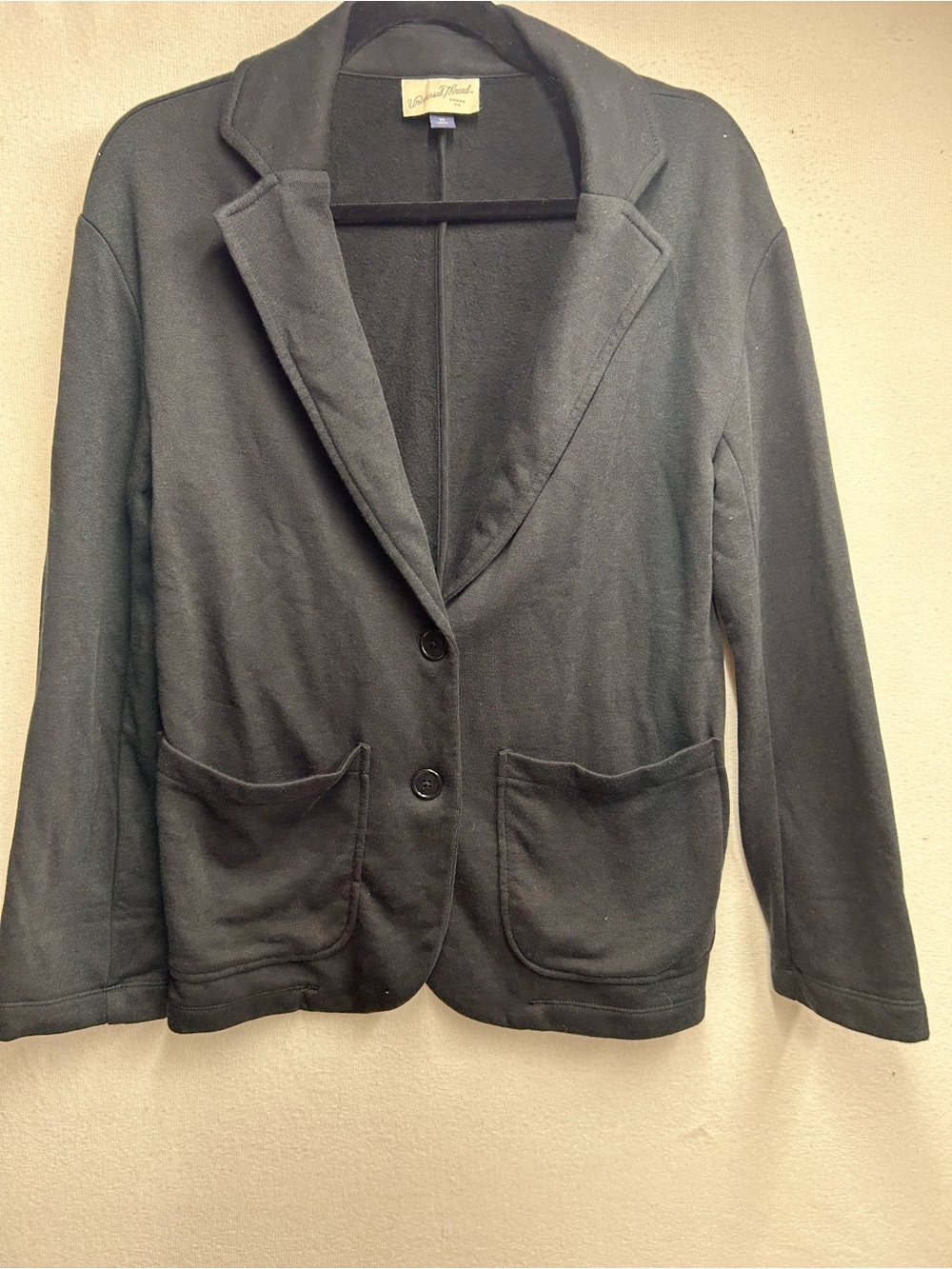 Universal Thread Black Knit Notch Lapel Blazer